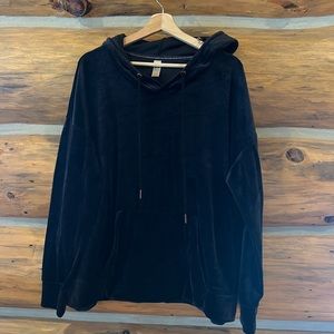 GreenTea Velour Pullover Hoodie